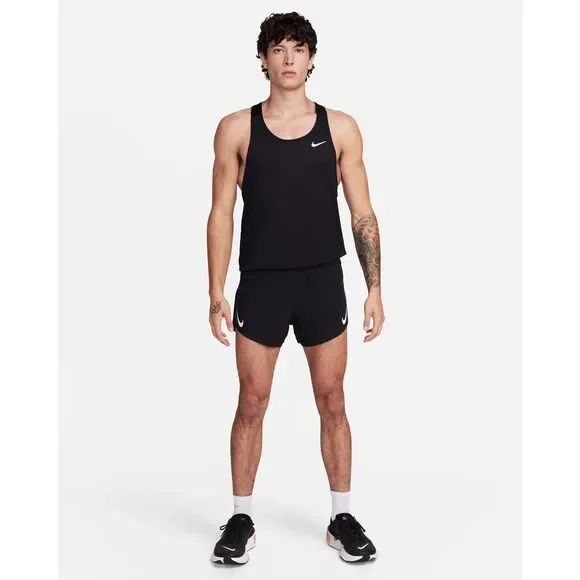 Nike AeroSwift Dri-FIT ADV 4 Brief-Lined Running Shorts Black Small
